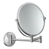 Miroir grossissant x 1 et x 3, rond, montage mural, chromé, L.24,5 x l.28,8 x H.24,5 cm, Hansgrohe Logis universal