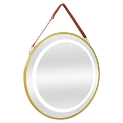 Miroir LED avec corde Picerno 60 x 60 x 4 cm or pro.tec