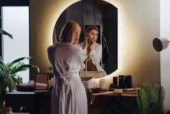 Miroir LED forme originale 70x80 cm lumière neutre 1 pc