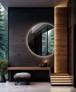 Miroir LED forme originale 70x80 cm lumière neutre 1 pc