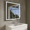 Miroir LED modulable et antibuée VISTA PLUS - 80x80 cm