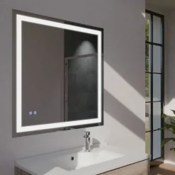 Miroir LED modulable et antibuée VISTA PLUS - 80x80 cm