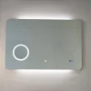 Miroir Led 100X70 Avec Allumage Tactile Et Horloge Digitale Intégrée