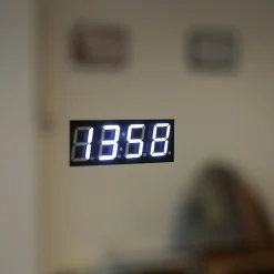 Miroir Led 80X60 Avec Horloge Numérique Et Lentille De Grossissement
