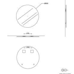 Miroir Moderne Rond 60 Cm Sans Cadre