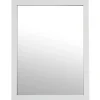 Miroir Mural à Accrocher Blanc 34x44cm - Blanc- Atmosphera