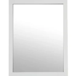Miroir Mural à Accrocher Blanc 34x44cm - Blanc- Atmosphera