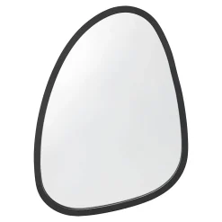Miroir mural asymetrique 62 x 50 noir Helloshop26