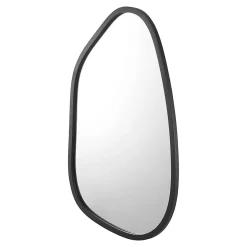 Miroir mural asymetrique 80 x 58 noir Helloshop26