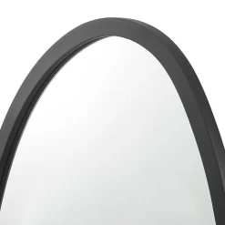 Miroir mural asymetrique 80 x 58 noir Helloshop26