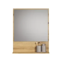 Miroir mural avec 1 tablette L60 cm - PUREBLISS