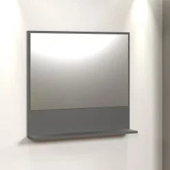 Miroir mural avec 1 tablette L80 cm - PUREBLISS
