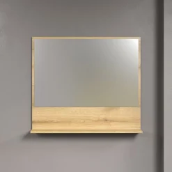 Miroir mural avec 1 tablette L80 cm - PUREBLISS