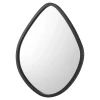 Miroir mural forme arrondie 64 x noir Helloshop26