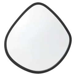 Miroir mural forme arrondie 64 x noir Helloshop26