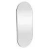 Miroir mural ovale 40 x 80 blanc Helloshop26