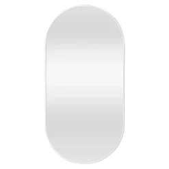 Miroir mural ovale 40 x 80 blanc Helloshop26