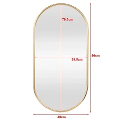 Miroir mural ovale 40 x 80 Helloshop26