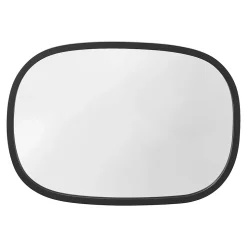 Miroir mural ovale 70 x 50 noir Helloshop26