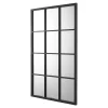 Miroir mural rectangulaire 90 x 60 noir Helloshop26