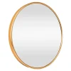 Miroir mural rond 60 cm aluminium aluminium Helloshop26
