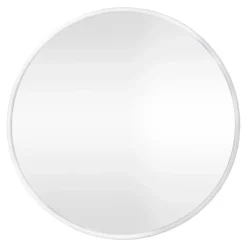 Miroir mural rond 50 cm blanc blanc Helloshop26