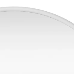 Miroir mural rond 50 cm blanc blanc Helloshop26