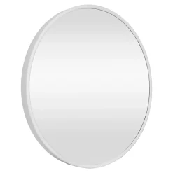 Miroir mural rond 40 cm blanc blanc Helloshop26