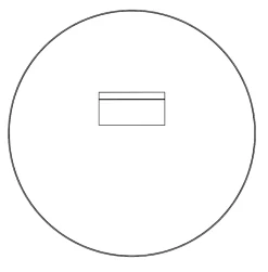 Miroir mural rond design de salle de bain, cadre en aluminium, verre 4mm - 8232 - Couleur et Noir, 60cm