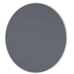 Miroir mural rond design de salle de bain, cadre en aluminium, verre 4mm - 8232 - Couleur et Blanc, 100cm