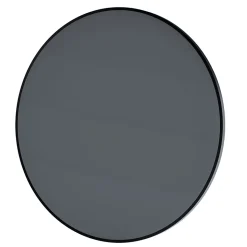 Miroir mural rond design de salle de bain, cadre en aluminium, verre 4mm - 8232 - Couleur et Noir, 80cm