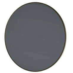 Miroir mural rond design de salle de bain, cadre en aluminium, verre 4mm - 8232 - Couleur et 80cm, Or