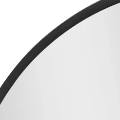Miroir mural rond diamètre 50 cm noir Helloshop26