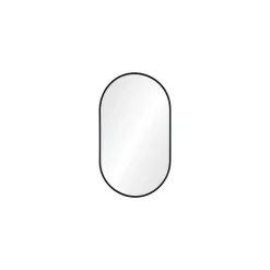 Miroir ovale 40 x 70 cm PEPPER Noir