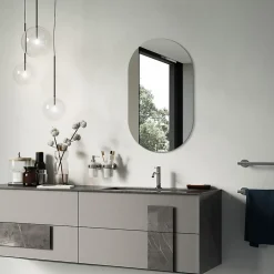 Miroir ovale 58x100 cm grand format intérieur 1 pièce