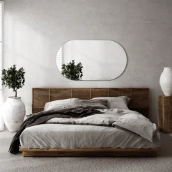 Miroir ovale 40x70 cm mural salle de bain 1 pièce