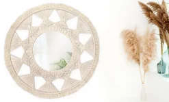 MIROIR REA BOHO 322050 65CM BEIGE