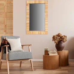 MIROIR REA KLNA-MR03 35CM BROWN 55X35X2CM