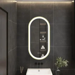 MIROIR REA LED OVL GOLD 50X100CM 0