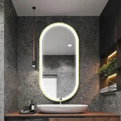 MIROIR REA LED OVL GOLD 50X100CM 0