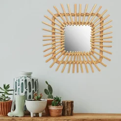 MIROIR REA QDJ071 45CM BEIGE 45X45X2,5CM