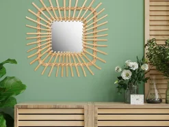 MIROIR REA QDJ071 45CM BEIGE 45X45X2,5CM