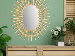 MIROIR REA QDJ5749 49CM BROWN 57X49X2CM