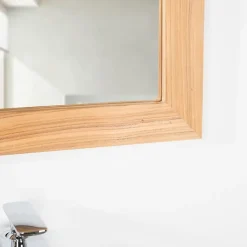 Miroir rectangle en teck massif 70x50 cm