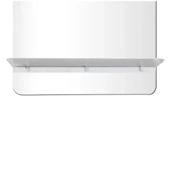 Miroir rectangulaire 40 x 70 cm SIMONA avec tablette en métal