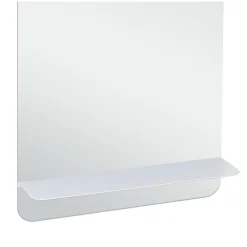 Miroir rectangulaire 40 x 70 cm SIMONA avec tablette en métal