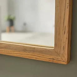 Miroir rectangulaire en teck recyclé massif