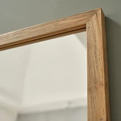 Miroir rectangulaire en teck recyclé massif