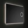 Miroir Rectangulaire Rétroéclairé Led 120X70 Avec Miroir Grossissant