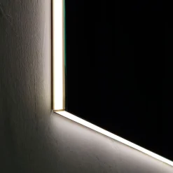 Miroir Rectangulaire Rétroéclairé Led 120X70 Avec Miroir Grossissant